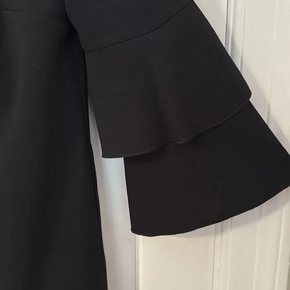 Trina Turk Black Floral Embroidered Dress, SIZE 8 NWOT - Picture 3 of 10